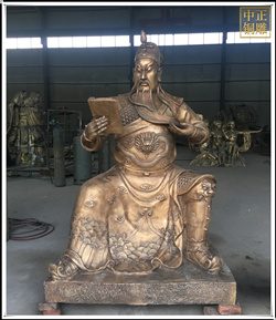 2米讀書(shū)關(guān)公銅像